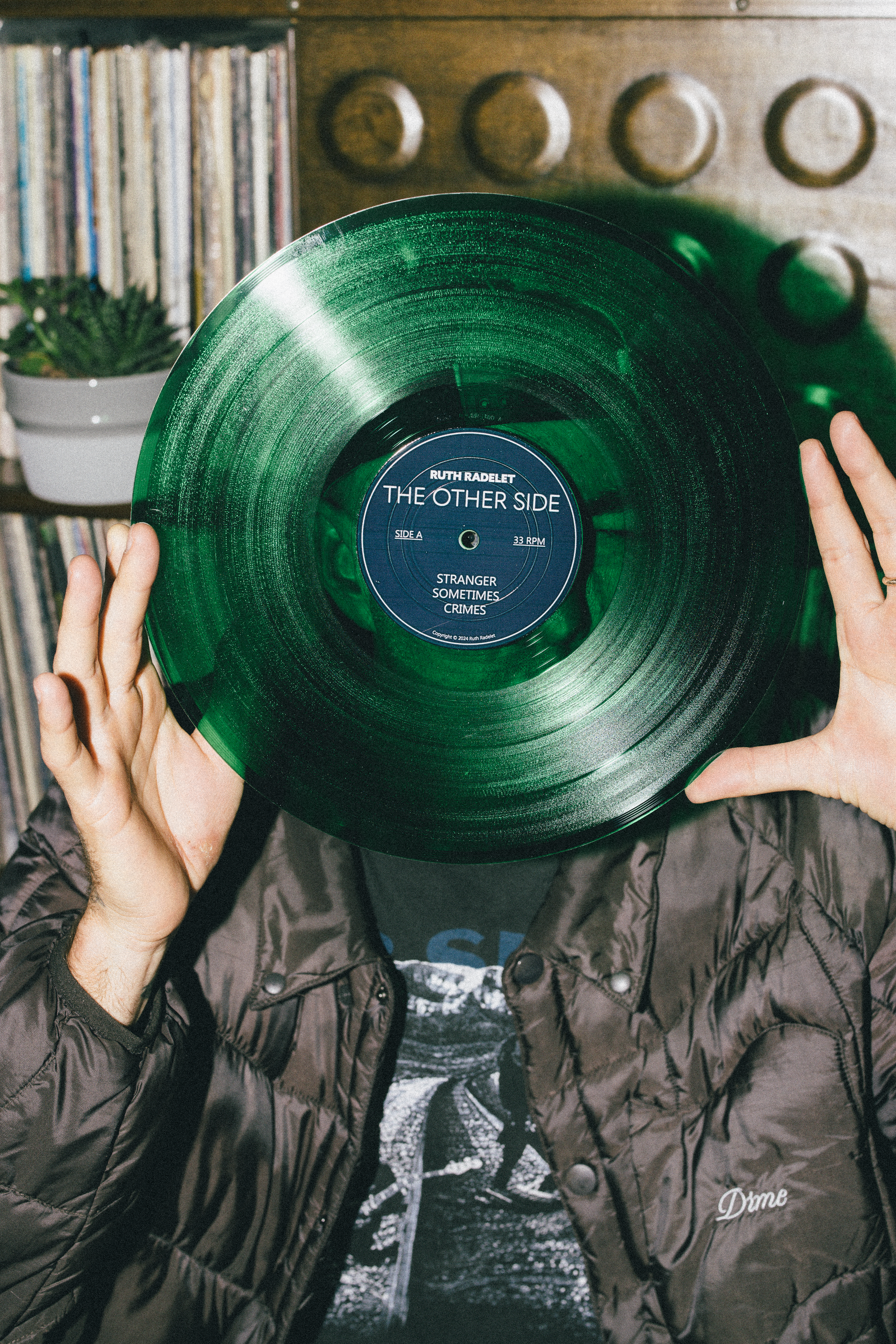 Andrew Reynolds with Ruth Radelet's The Other Side album, shot by Atiba Jefferson for Good Neighbor
